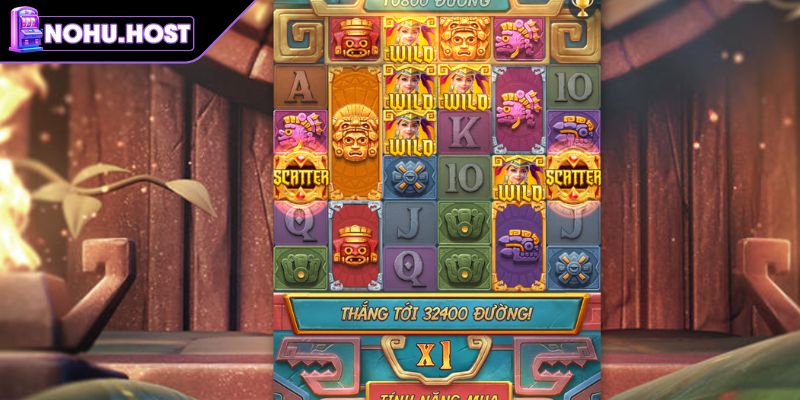 Kho Báu Aztec - Bí Quyết Quay Hũ Thắng Lớn Tại NOHU 3 Quan sát tần suất biểu tượng